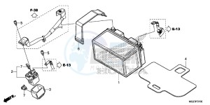 CBR500RE CBR500R UK - (E) drawing BATTERY