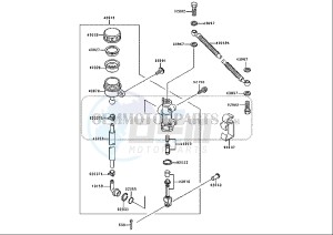 ZZR 250 (EU) drawing REAR MASTER CYLINDER