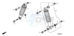 TRX250XC drawing FRONT CUSHION