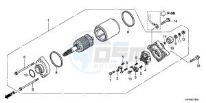 TRX420FPMC TRX420 ED drawing STARTING MOTOR