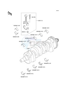 ZX 900 C [NINJA ZX-9R] (C1-C2) [NINJA ZX-9R] drawing CRANKSHAFT