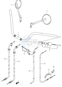 VL250 (E19) drawing HANDLE BAR