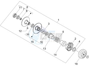 NRG 50 power DT serie speciale drawing Driven pulley