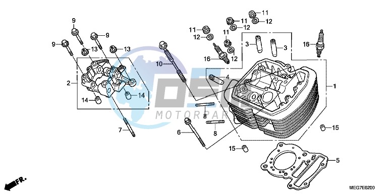 FRONT CYLINDER HEAD