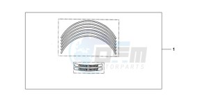 CBR600RAA Australia - (U / ABS) drawing KIT WHEEL STICKER