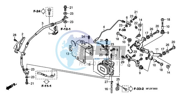 REAR VALVE UNIT (CBR600RA)