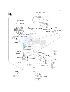 ZG 1000 A [CONCOURS] (A15-A19) [CONCOURS] drawing FUEL EVAPORATIVE SYSTEM -- CA- -