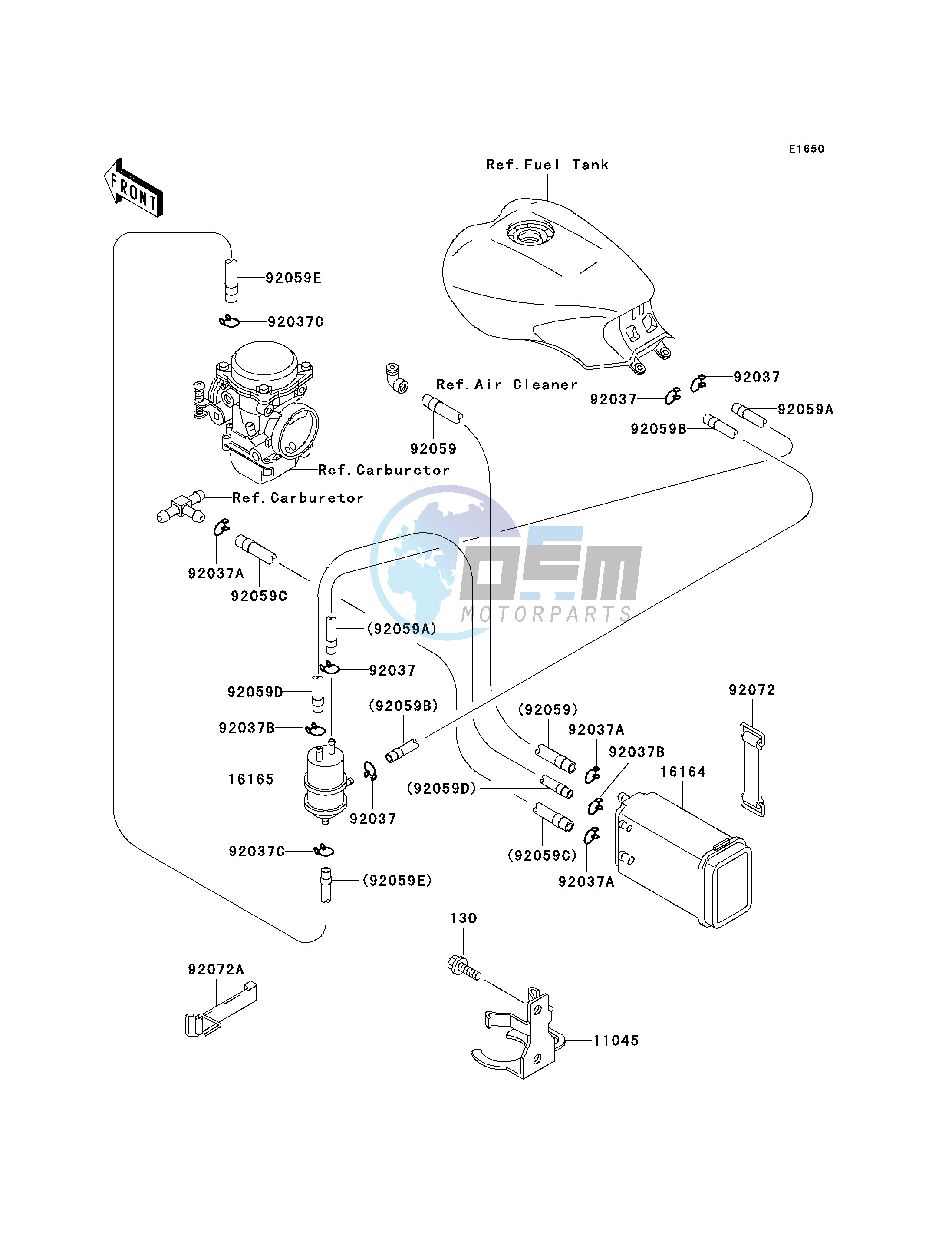 FUEL EVAPORATIVE SYSTEM -- CA- -