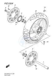 GSX-1250F ABS EU drawing FRONT WHEEL