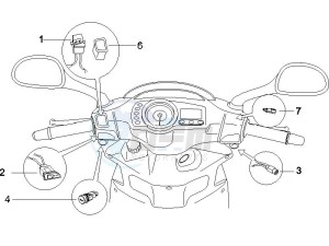 Runner 125 VX 4t e3 drawing Selectors - Switches - Buttons