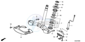 GL18009 Europe Direct - (ED / AB NAV) drawing STEERING STEM