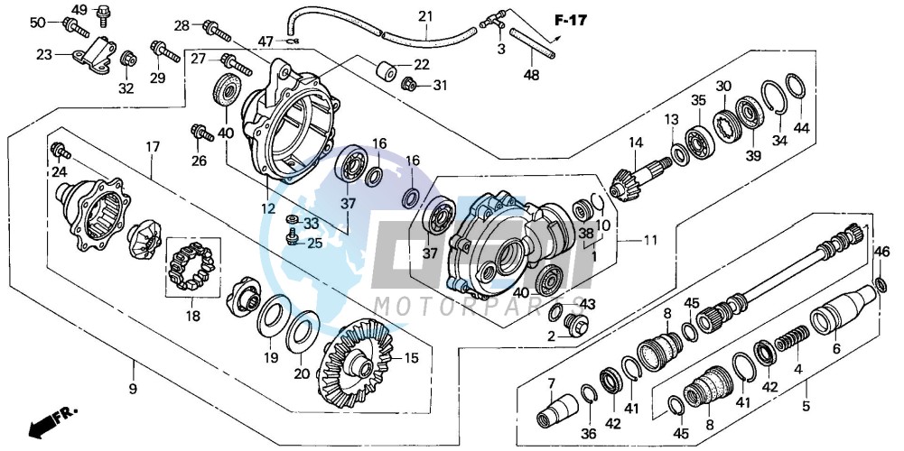 FRONT FINAL GEAR (TRX350FM/FE)