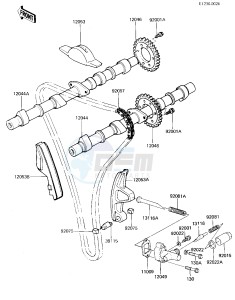 ZN 700 A [LTD SHAFT] (A1-A2) [LTD SHAFT] drawing CAMSHAFTS_CHAIN_TENSIONER