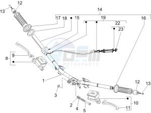 Runner 50 SP drawing Handlebars - Master cilinder