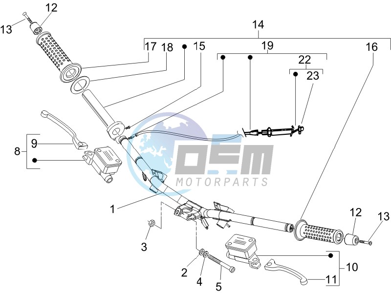 Handlebars - Master cilinder
