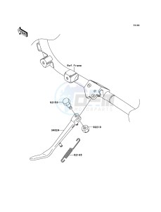 VN1700_CLASSIC_TOURER_ABS VN1700DEF GB XX (EU ME A(FRICA) drawing Stand(s)