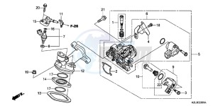 NSC110WHB drawing THROTTLE BODY