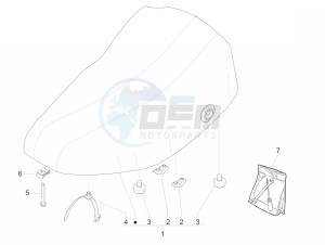 Liberty 50 4T PTT 2009-2017 drawing Saddle/seats