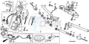 CBR600RR9 UK - (E / SPC) drawing HANDLE PIPE/TOP BRIDGE