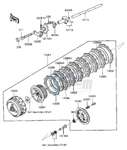 ZN 1300 A [VOYAGER] (A1-A4) [VOYAGER] drawing CLUTCH