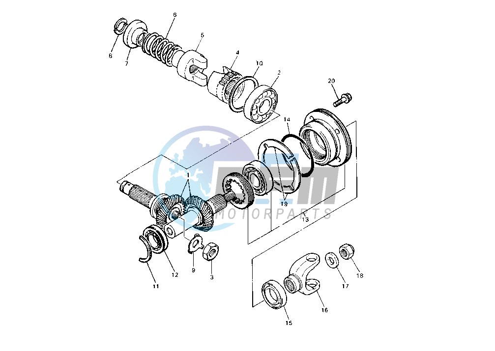 MIDDLE DRIVE GEAR