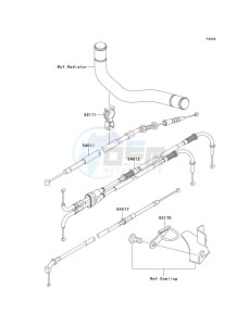 ZX 900 F [NINJA ZX-9R] (F1-F2) [NINJA ZX-9R] drawing CABLES