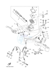 MT07A MT-07 ABS 700 (1XB1 1XB2) drawing FRONT MASTER CYLINDER