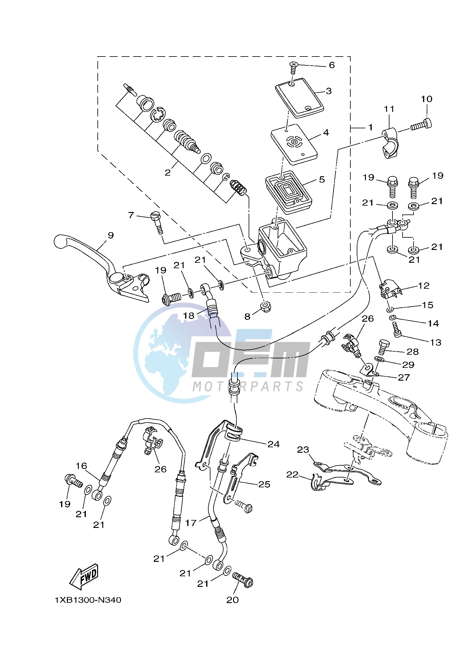 FRONT MASTER CYLINDER