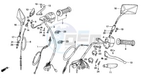 CM125C drawing HANDLE/LEVER/CLUTCH/ CABLE