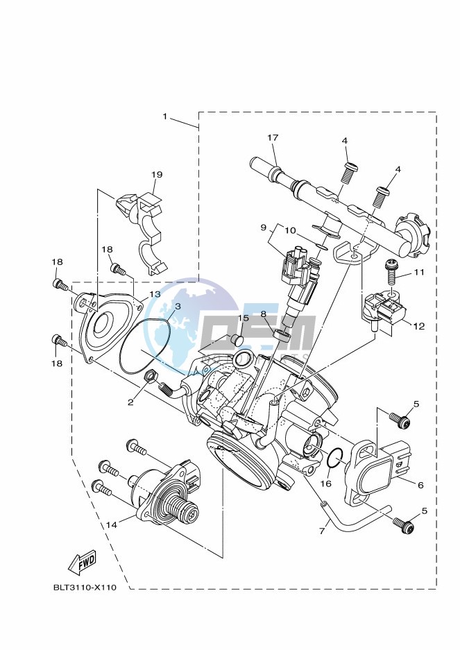 THROTTLE BODY ASSY 1