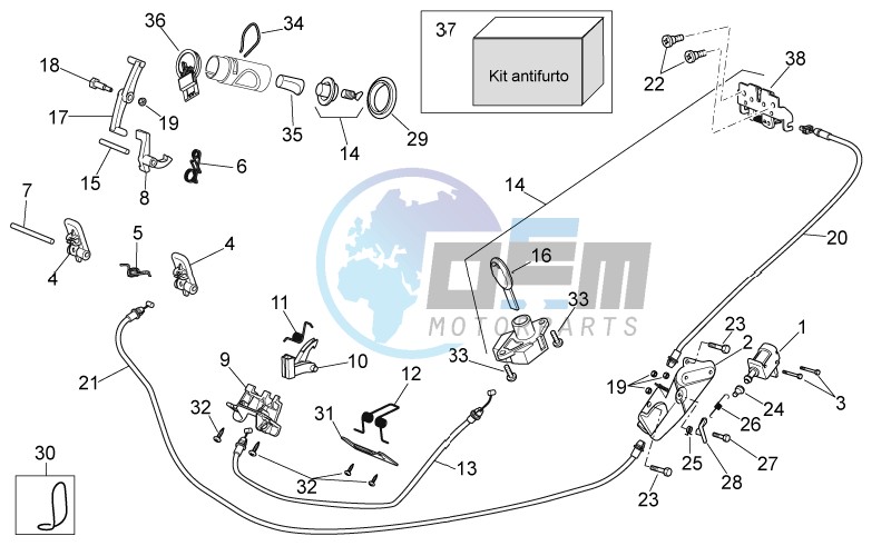 Lock hardware kit