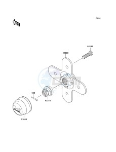 KVF750 4x4 KVF750A6F EU GB drawing Rear Hub