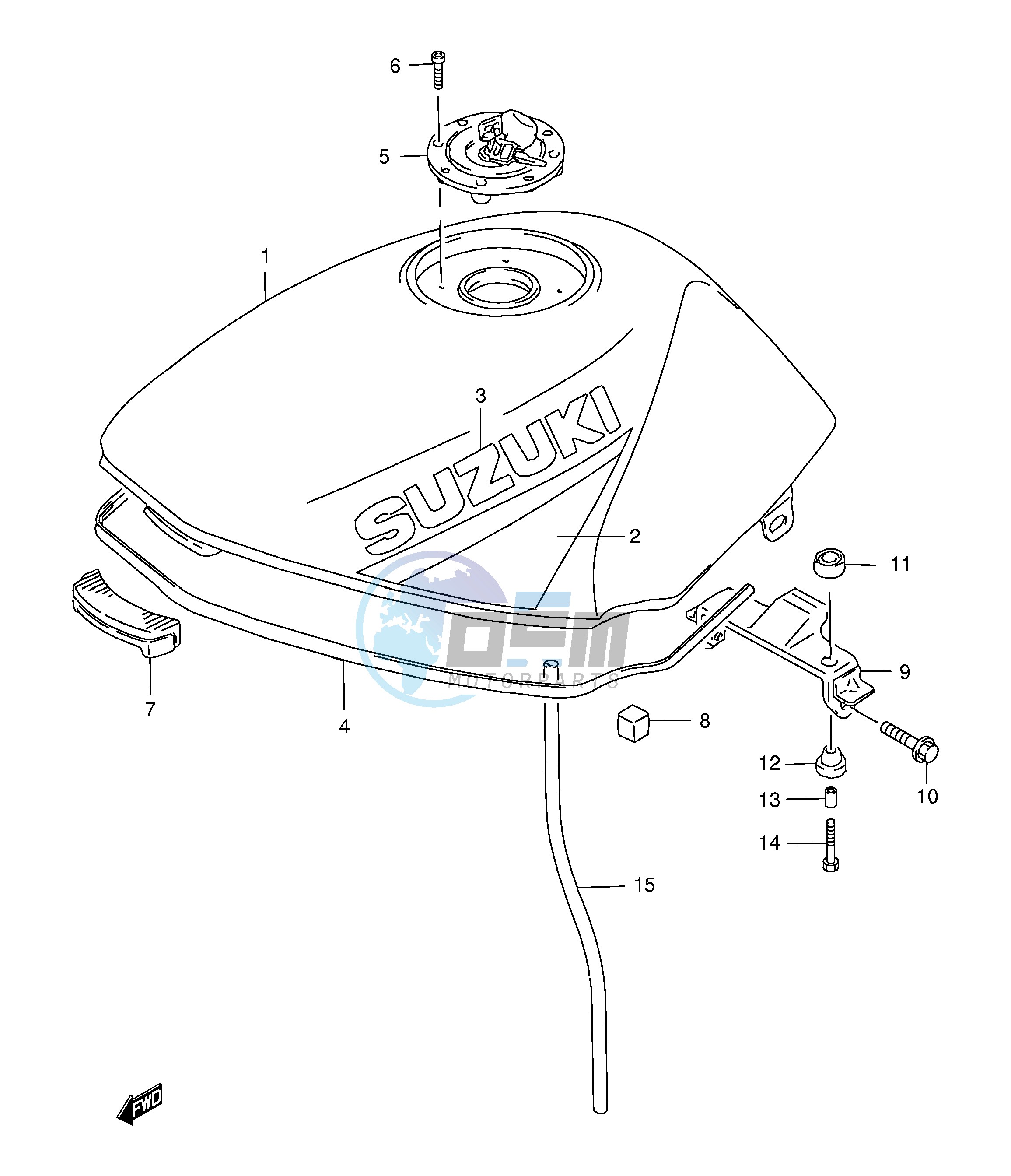 FUEL TANK (MODEL W X)