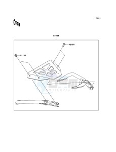 VERSYS_ABS KLE650DCF XX (EU ME A(FRICA) drawing Accessory(Top Case Stay)