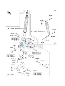 KVF 360 A [PRAIRIE 360 4X4] (A6F-A9F) A6F drawing SUSPENSION