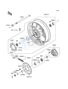 ER-6f EX650CBF GB XX (EU ME A(FRICA) drawing Rear Hub