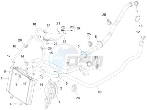 MP3 500 LT E4 Sport - Business (EMEA) drawing Cooling system