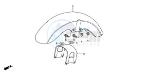 VT750C3 drawing FRONT FENDER