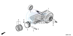 AFS1102SHC drawing CRANKSHAFT/ PI STON