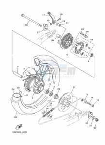 XTZ125E (1SBH) drawing REAR WHEEL