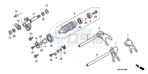 CB1000R9 UK - (E / MPH) drawing GEARSHIFT DRUM