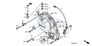 CBR600RA9 Australia - (U / ABS MME) drawing RIGHT CRANKCASE COVER (CBR600RR9,A/RA9,A)