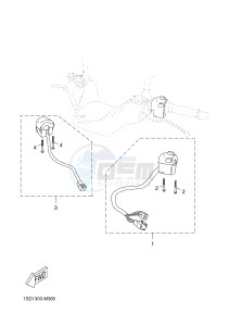 YP125RA (ABS) X-MAX 125 ABS (2DMD 2DMD) drawing HANDLE SWITCH & LEVER