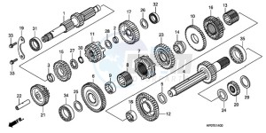 TRX500FPEA U / EC PS drawing TRANSMISSION