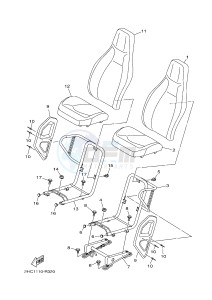 YXZ1000ES YXZ10YPSG YXZ1000R EPS SPECIAL EDITION (2HC1) drawing SEAT