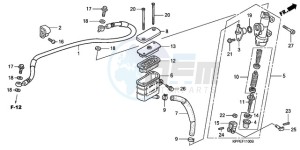 CBR125RWA Korea - (KO) drawing RR. BRAKE MASTER CYLINDER