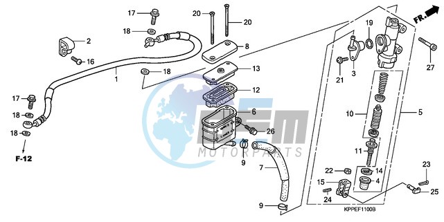 RR. BRAKE MASTER CYLINDER