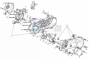 ATLANTIS CITY - 50 cc VTHAL1AE2 Euro 2 2T AC ESP drawing Crankcase (Positions)