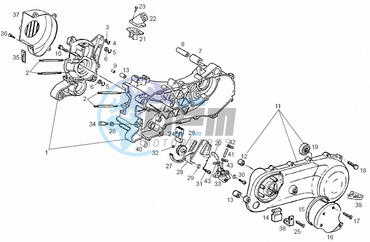 Crankcase (Positions)