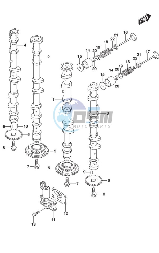 Camshaft DF 250S